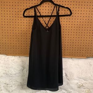 Top Shop black mini dress size petite 4.